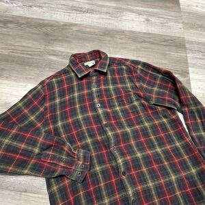 Carbon2Cobalt Men's Thermal Lined Shacket M Flannel Red Button Shirt‎ Pocket M
